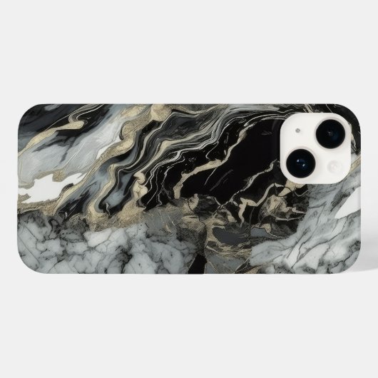 Marble Agate geïnspireerd Luxury Texture Case-Mate iPhone Case (Achterkant (horizontaal))