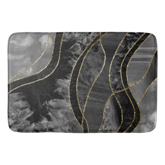 Marble Agate Gold Glam 11 Badmat (Voorkant)