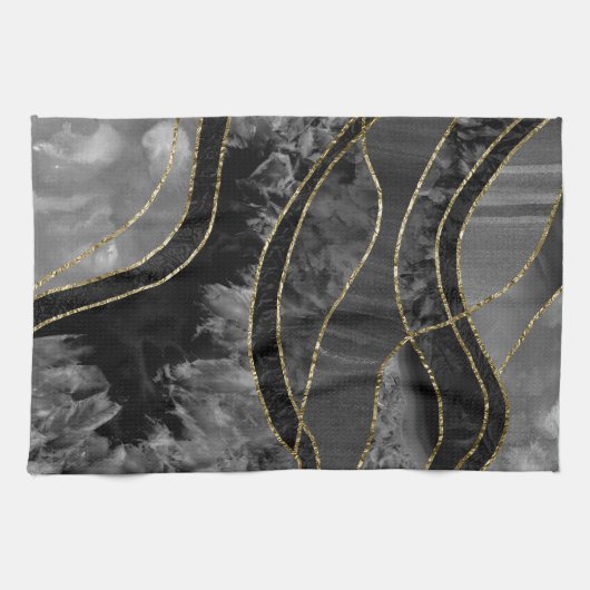 Marble Agate Gold Glam 11 Theedoek (Horizontaal)