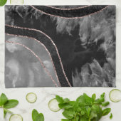 Marble Agate Gold Glam 12 Theedoek (Gevouwen)