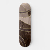 Marble Agate Gold Glam 4 - landscape Persoonlijk Skateboard (Voorkant)