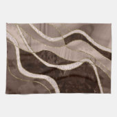 Marble Agate Gold Glam 5 - landscape Theedoek (Horizontaal)