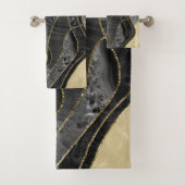 Marble Agate Gold Glam 6 Bad Handdoek (Insitu)