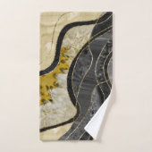 Marble Agate Gold Glam 6 Bad Handdoek (Handdoek)