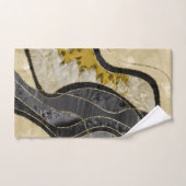 Marble Agate Gold Glam 6 Bad Handdoek (Handdoek)