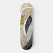 Marble Agate Gold Glam 7 Persoonlijk Skateboard (Voorkant)