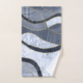 Marble Agate Gold Glam 8 - landscape Bad Handdoek (Handdoek)