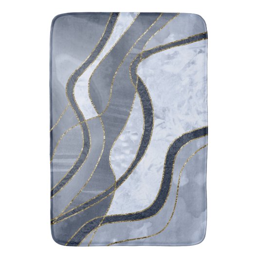 Marble Agate Gold Glam 8 - landscape Badmat (Voorkant Verticaal)