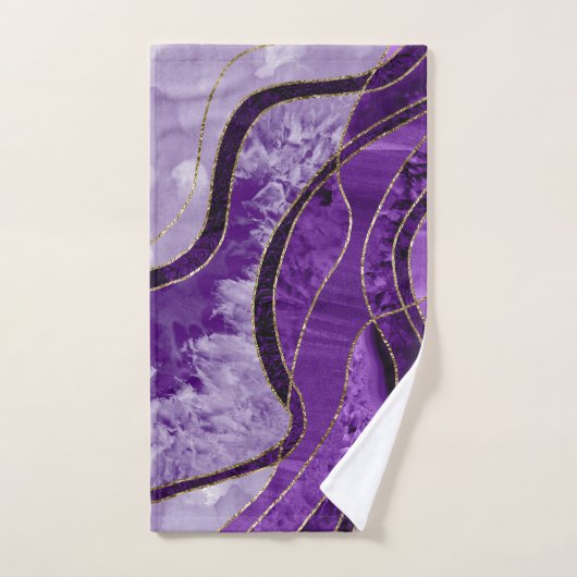 Marble Agate Gold Glam 9 Bad Handdoek (Handdoek)