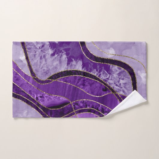 Marble Agate Gold Glam 9 Bad Handdoek (Handdoek)