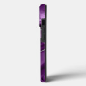 Marble Agate Liquid Ink Paars Glitter Case-Mate iPhone Case (Achterkant / Links)