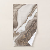 Marble and Gold abstract Bad Handdoek (Handdoek)