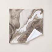 Marble and Gold abstract Bad Handdoek (Wasdoekje)