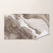 Marble and Gold abstract Bad Handdoek (Handdoek)