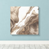 Marble and Gold abstract Canvas Afdruk (Insitu (Houten vloer))