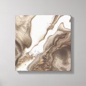 Marble and Gold abstract Canvas Afdruk (Voorkant)