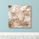 Marble and Gold abstract Canvas Afdruk (Insitu (Houten vloer))