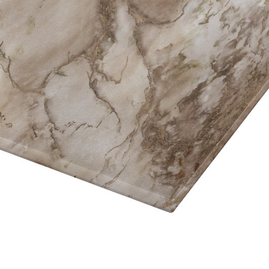 Marble and Gold abstract Snijplank (Hoek)