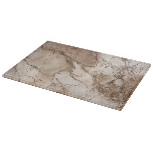 Marble and Gold abstract Snijplank (Hoek)