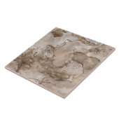 Marble and Gold abstract Tegeltje (Zijkant)