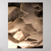 Marble Angel Sculpture Art Print (Voorkant)