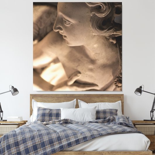 Marble Angel Sculpture Art Print (Insitu (Slaapkamer))