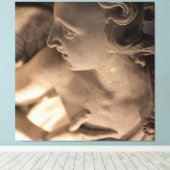 Marble Angel Sculpture Art Print (Insitu (Houten vloer))