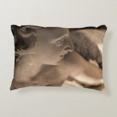 Marble Angel Sculpture Art Print Accent Kussen (Achterkant)