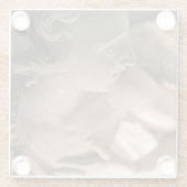 Marble Angel Sculpture Art Print Glazen Onderzetter (Achterkant)