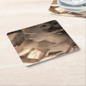 Marble Angel Sculpture Art Print Kartonnen Onderzetters (Schuin)