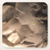 Marble Angel Sculpture Art Print Kartonnen Onderzetters (Voorkant)