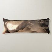 Marble Angel Sculpture Art Print Lichaamskussen (Voorkant)