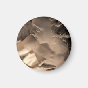 Marble Angel Sculpture Art Print Magneet