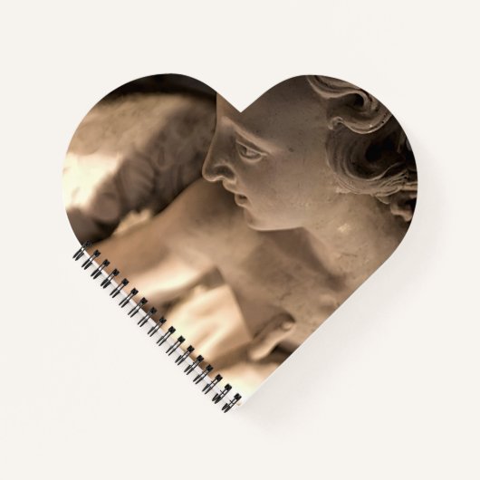 Marble Angel Sculpture Art Print Notitieboek (Voorkant)
