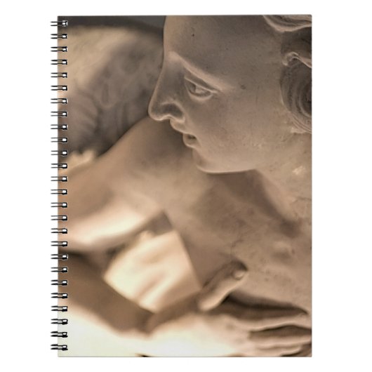 Marble Angel Sculpture Art Print Notitieboek (Voorkant)