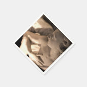 Marble Angel Sculpture Art Print Servet (Hoek)