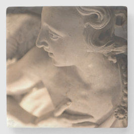 Marble Angel Sculpture Art Print Stenen Onderzetter