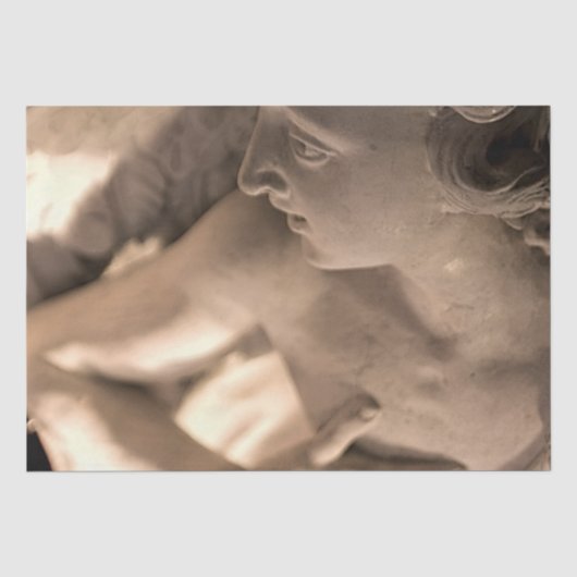 Marble Angel Sculpture Art Print Tissuepapier (Voorkant)