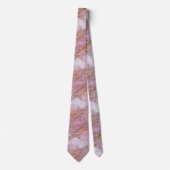 MARBLE ART DECO PATTERNED PINK LILA STROPDAS (Voorkant)