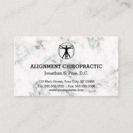 Marble Background Chiropractic Appointards Afsprakenkaartje