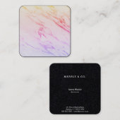 Marble Background Rainbow Ipanema Vierkante Visitekaartje (Voorkant / Achterkant)
