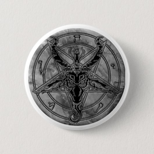 Marble Baphomet Button (Voorkant)