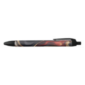 Marble Black and Red Pen (Black Ink) (Bovenkant)