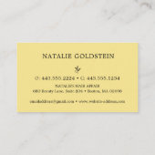 Marble Black en Gold Scissors Salon Loyalty Kaart Visitekaartje (Achterkant)