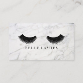 Marble Black Eyelash Luxury Beauty Visitekaartje