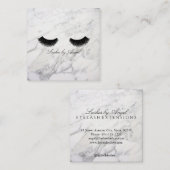 Marble Black Eyelash Luxury Beauty Visitekaartje (Voorkant / Achterkant)