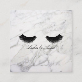Marble Black Eyelash Luxury Beauty Visitekaartje
