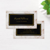 Marble Black Gold Event Planner Visitekaartje (Bureau)
