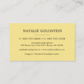 Marble Black Gold Hair Scissors Appointkaart Visitekaartje (Achterkant)