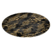 MARBLE BLACK GOLD  TRAY CUTON BOARD SNIJPLANK (Hoek)